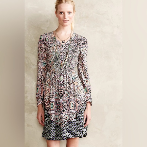 Anthropologie Dresses & Skirts - Anthropologie Tiled Amethyst Dress size S